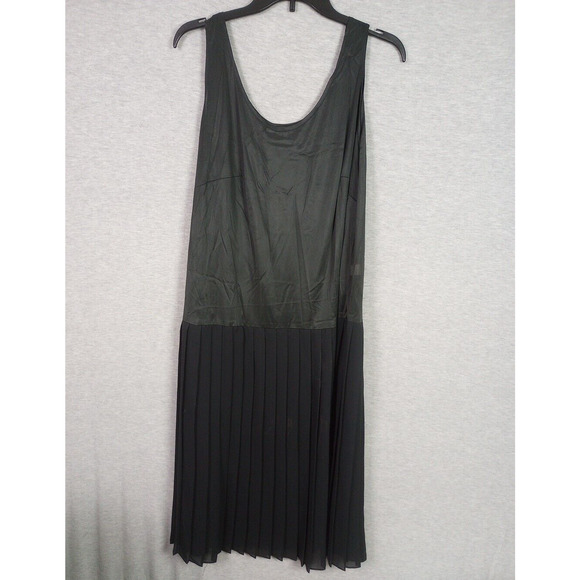 Vintage Dress 14 1/2 Blue Black Formal Lorac Original Division Lady Carol - Picture 13 of 14